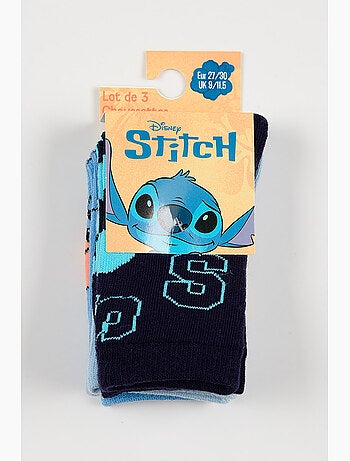 Lot 3 Chaussettes Lilo & Stitch Multicolore| Licence Officielle
