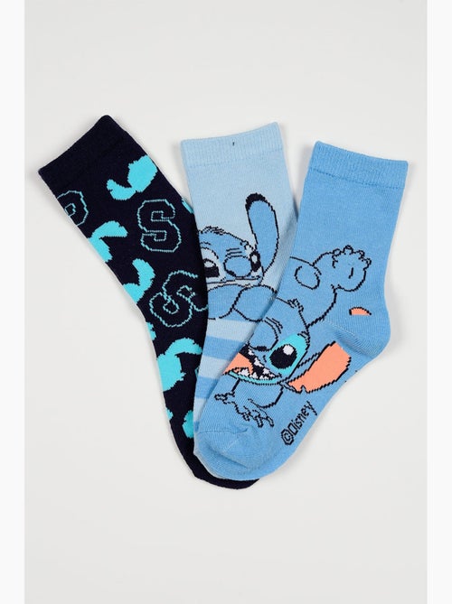 Lot 3 Chaussettes Lilo & Stitch Multicolore| Licence Officielle - Kiabi