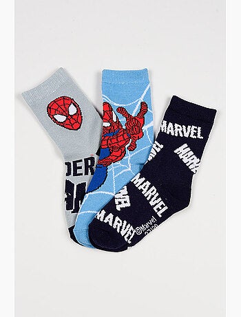 Lot 3 Chaussettes Spider-Man Multicolore| Licence Officielle