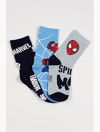 Lot 3 Chaussettes Spider-Man Multicolore| Licence Officielle