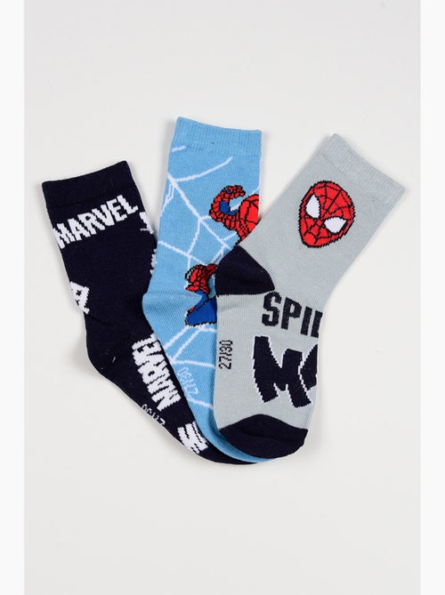 Lot 3 Chaussettes Spider-Man Multicolore| Licence Officielle - Kiabi