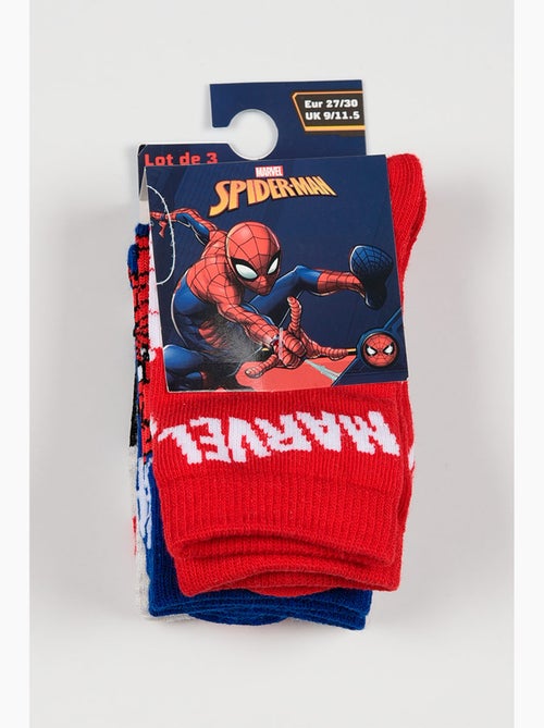 Lot 3 Chaussettes Spider-Man Multicolore| Licence Officielle - Kiabi