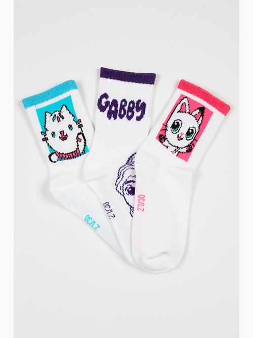 Lot 3 Chaussettes Tennis Gabby's Dollhouse   | Licence Officielle - Kiabi