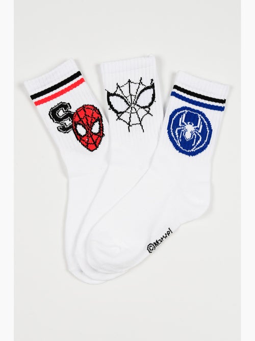 Lot 3 Chaussettes Tennis Spider-Man  | Licence Officielle - Kiabi
