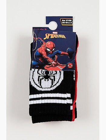 Lot 3 Chaussettes Tennis Spider-Man Multicolore| Licence Officielle