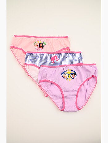Lot 3 Culottes Barbie Multicolore | Licence Officielle