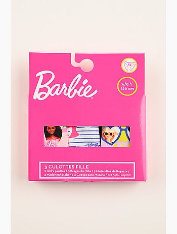 Lot 3 Culottes Barbie Multicolore | Licence Officielle