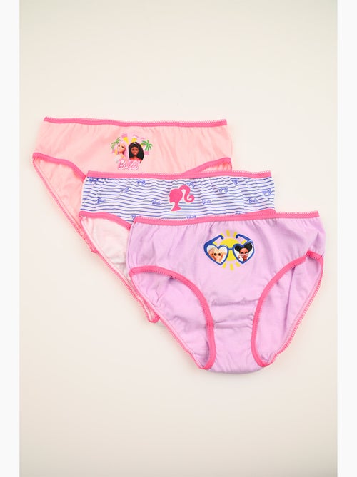 Lot 3 Culottes Barbie Multicolore | Licence Officielle - Kiabi