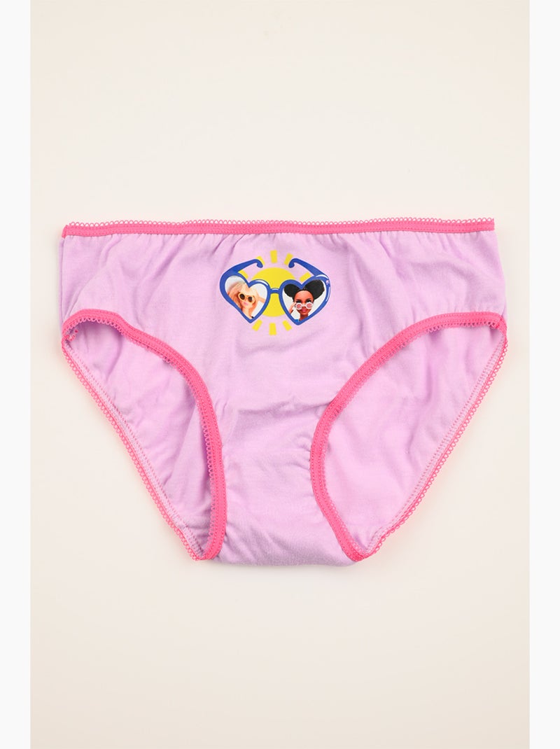 Lot 3 Culottes Barbie Multicolore | Licence Officielle Violet/Rose - Kiabi
