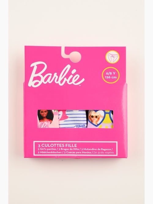 Lot 3 Culottes Barbie Multicolore | Licence Officielle - Kiabi