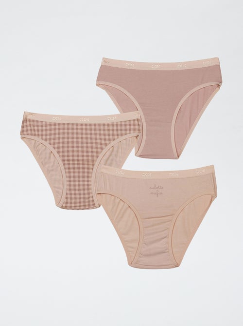 Lot 3 culottes 'Dim' - Kiabi Lot 3 culottes 'Dim' - Kiabi