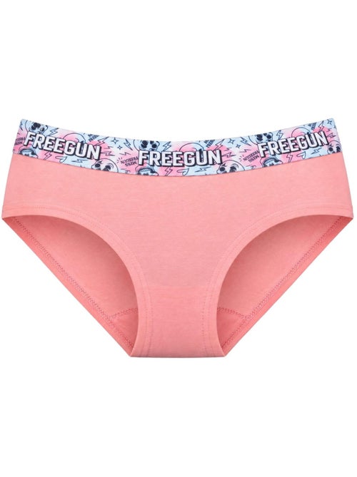 Lot  3 culottes femme en coton uni et ceinture imprimée freegun - Kiabi
