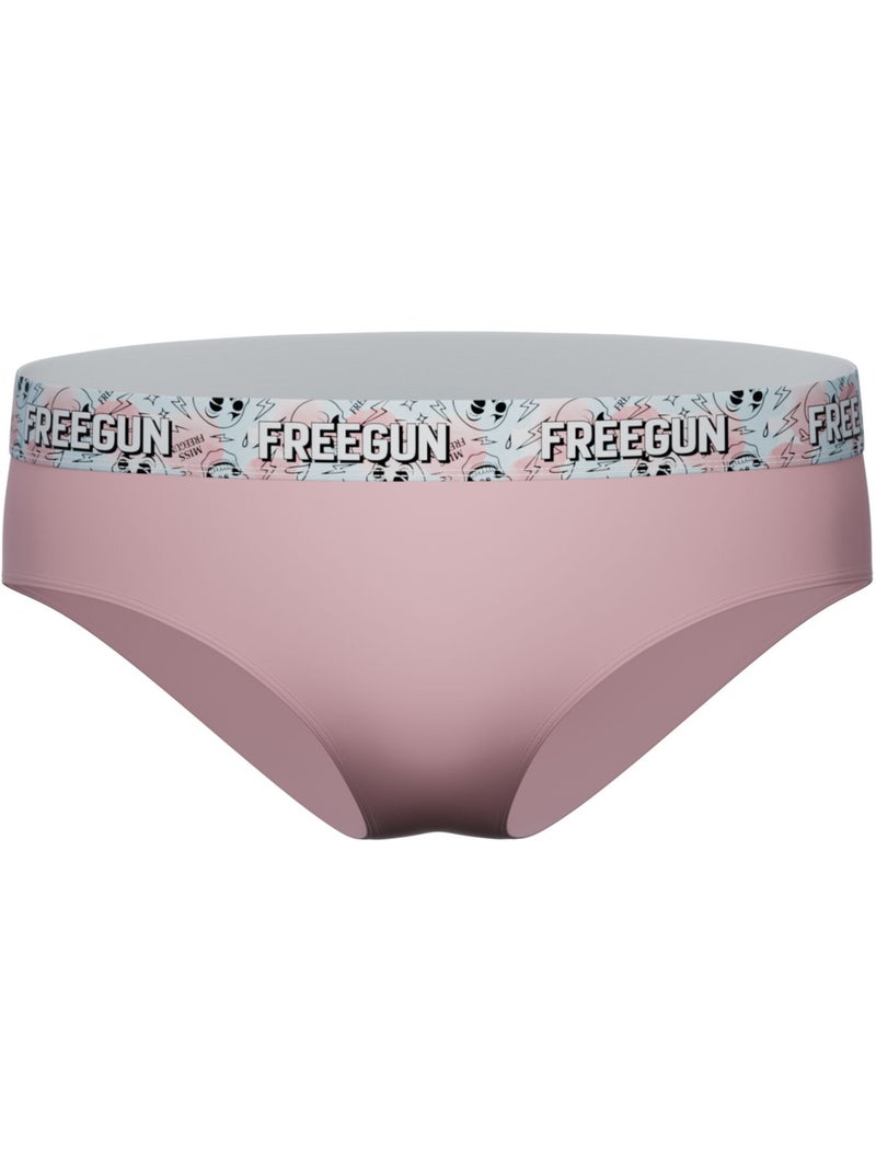Lot  3 culottes femme en coton uni et ceinture imprimée freegun Noir - Kiabi