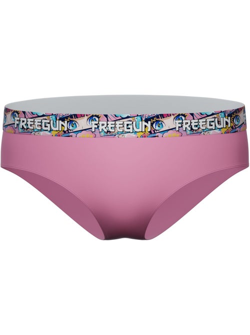 Lot  3 culottes femme en coton uni et ceinture imprimée freegun - Kiabi