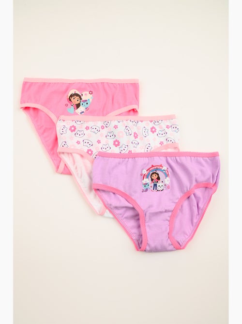 Lot 3 Culottes Gabby's Dollhouse Multicolore | Licence Officielle - Kiabi