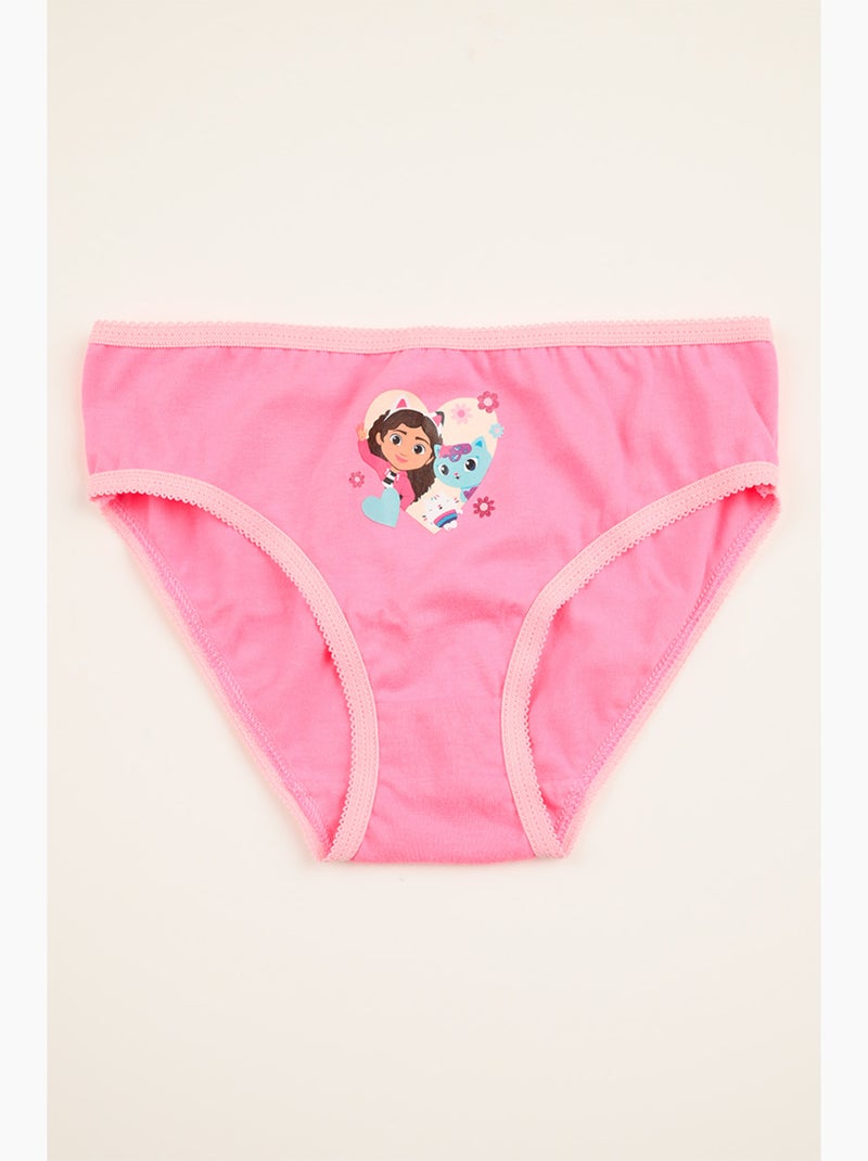 Lot 3 Culottes Gabby's Dollhouse Multicolore | Licence Officielle Blanc Rose Blanc - Kiabi