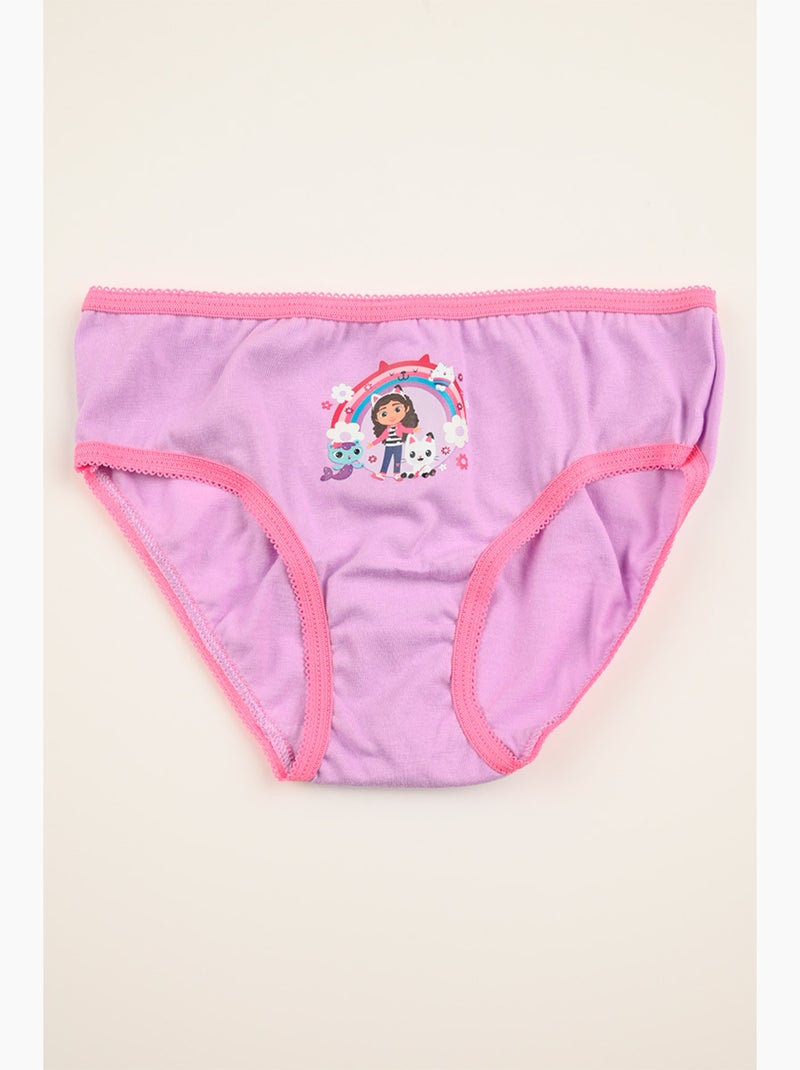 Lot 3 Culottes Gabby's Dollhouse Multicolore | Licence Officielle Blanc Rose Blanc - Kiabi