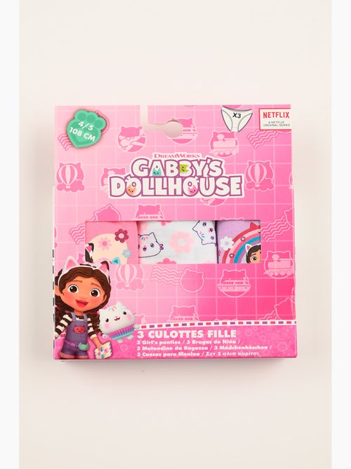 Lot 3 Culottes Gabby's Dollhouse Multicolore | Licence Officielle - Kiabi