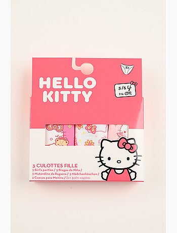 Lot 3 Culottes Hello Kitty Multicolore | Licence Officielle