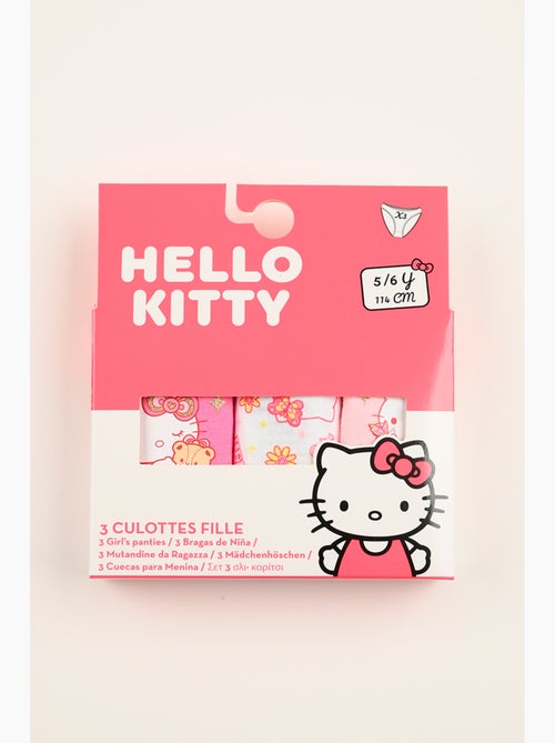 Lot 3 Culottes Hello Kitty Multicolore | Licence Officielle - Kiabi