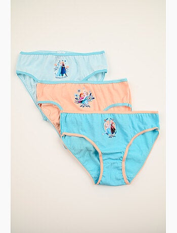 Lot 3 Culottes La Reine des Neiges Multicolore | Licence Officielle