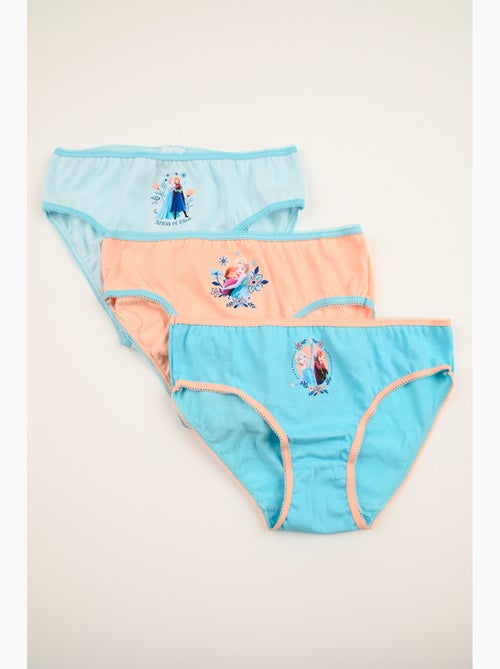Lot 3 Culottes La Reine des Neiges Multicolore | Licence Officielle - Kiabi