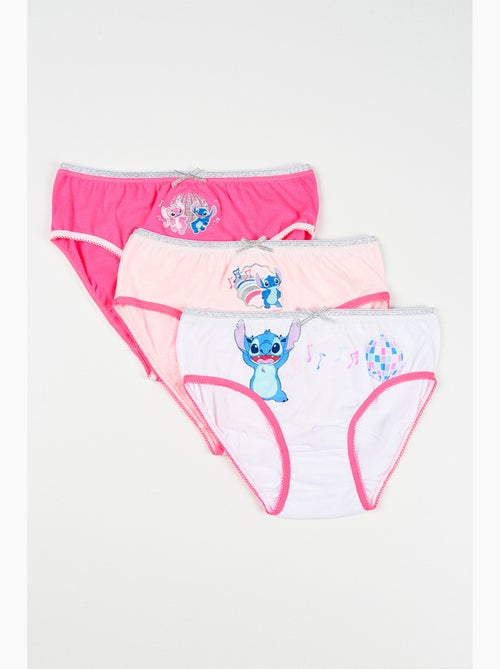 Lot 3 Culottes Lilo & Stitch Multicolore | Licence Officielle - Kiabi
