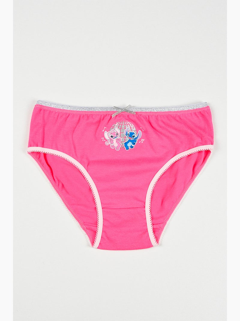Lot 3 Culottes Lilo & Stitch Multicolore | Licence Officielle Blanc Rose Blanc - Kiabi