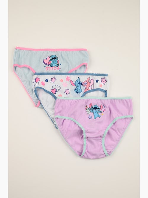 Lot 3 Culottes Lilo & Stitch Multicolore | Licence Officielle - Kiabi