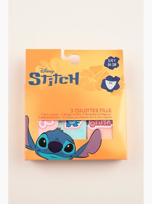 Lot 3 Culottes Lilo & Stitch Multicolore | Licence Officielle - Kiabi