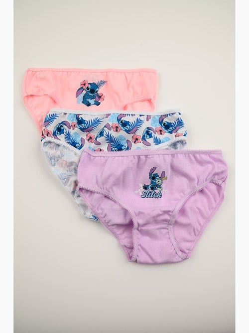 Lot 3 Culottes Lilo & Stitch Multicolore | Licence Officielle - Kiabi