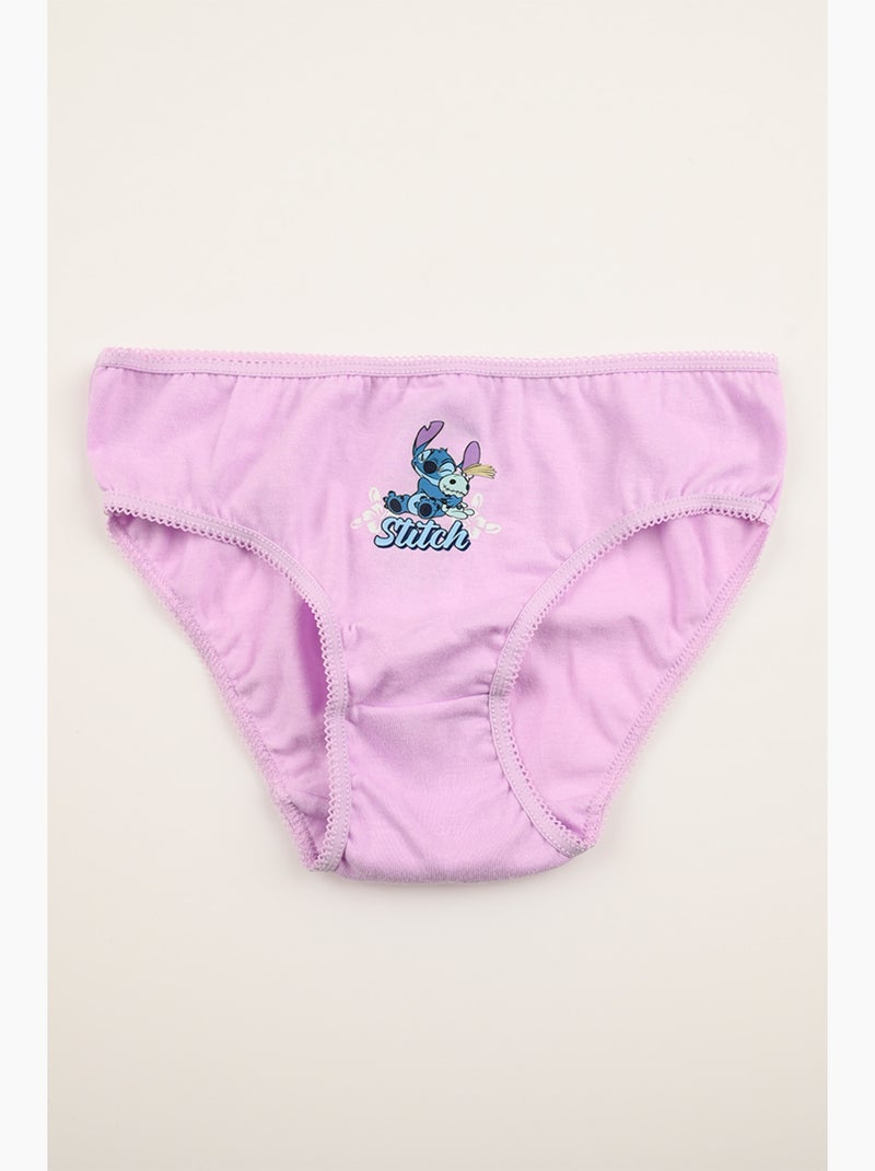 Lot 3 Culottes Lilo & Stitch Multicolore | Licence Officielle Violet/Rose - Kiabi