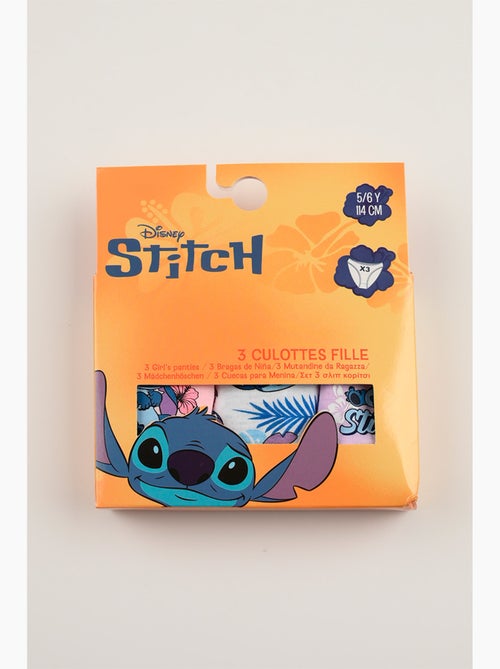 Lot 3 Culottes Lilo & Stitch Multicolore | Licence Officielle - Kiabi