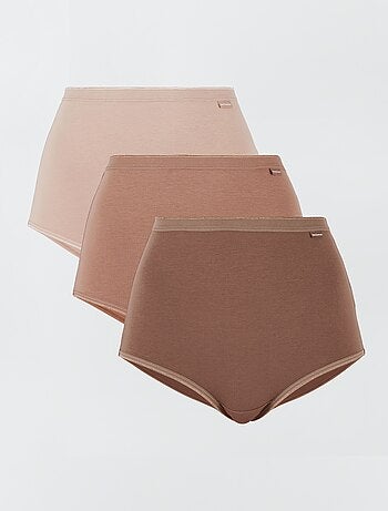 Lot 3 culottes taille haute 'Sans Complexe'