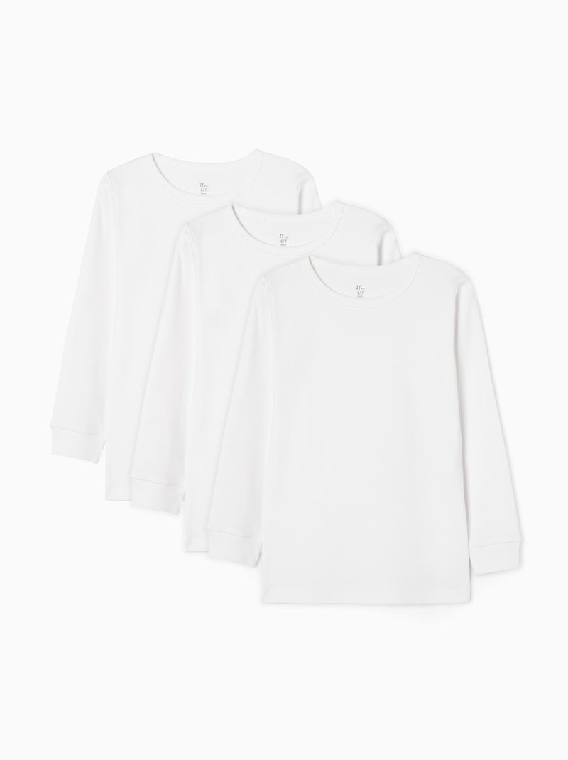 Lot 3 Maillots de Corps en Coton Blanc - Kiabi