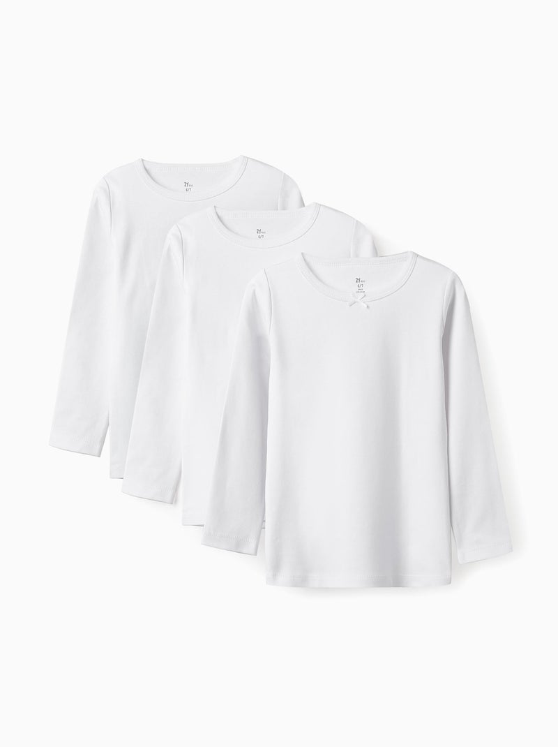 Lot 3 Maillots de Corps en Coton Blanc - Kiabi