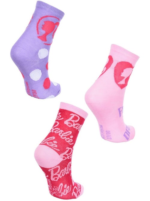 Lot 3 paires de chaussettes Barbie | Licence Officielle - Kiabi Lot 3 paires de chaussettes Barbie | Licence Officielle - Kiabi