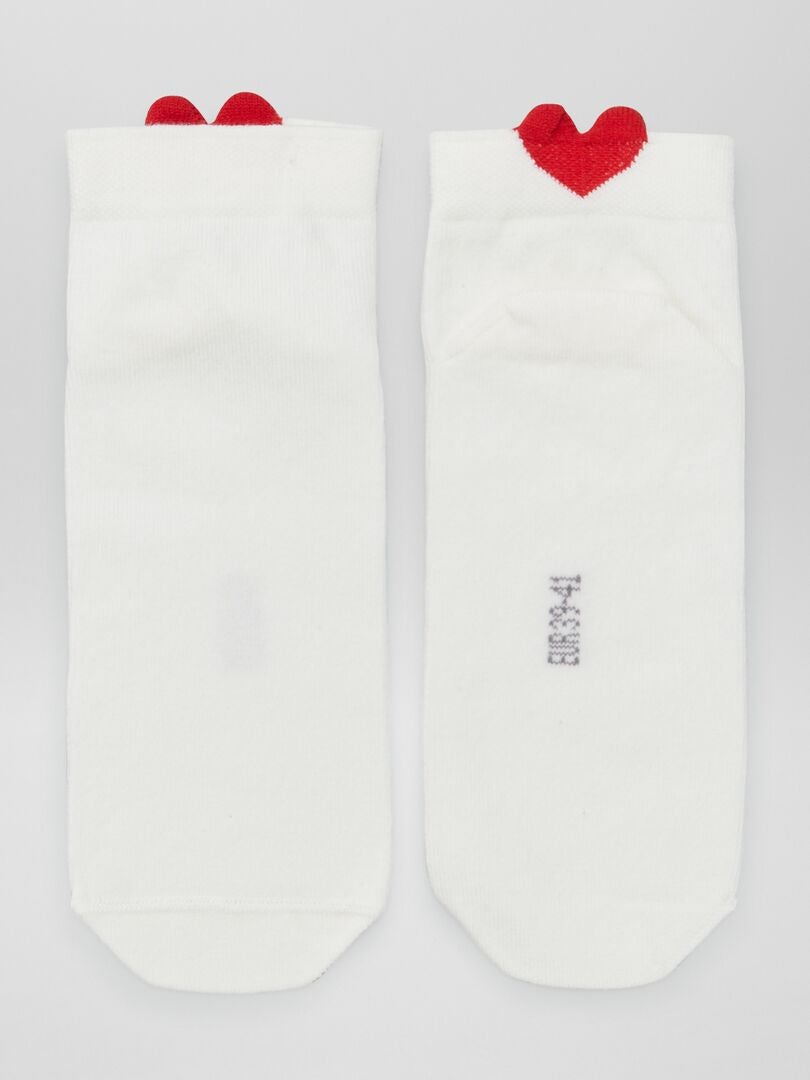 3 Paires Chaussettes Sport Occulto Cœur Venus | 80% Coton | Pour Tennis, Daily | Fabriqué En Europe | Taille Unique