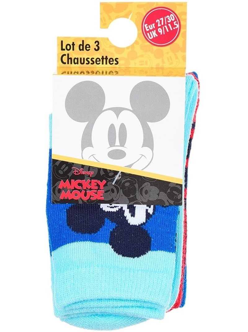 Lot 3 paires de chaussettes mickey mouse| licence officielle Multicolore - Kiabi