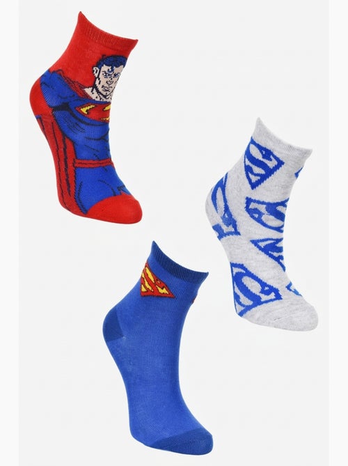 Lot 3 paires de chaussettes superman| licence officielle - Kiabi Lot 3 paires de chaussettes superman| licence officielle - Kiabi