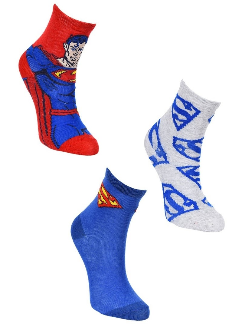 Lot 3 paires de chaussettes superman| licence officielle Multicolore - Kiabi