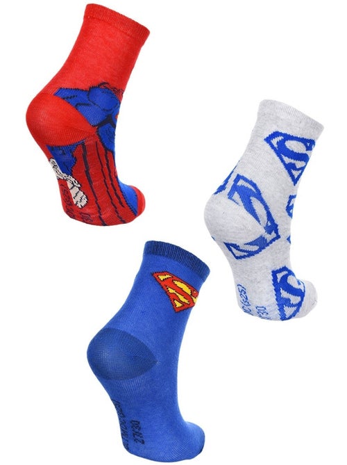 Lot 3 paires de chaussettes superman| licence officielle - Kiabi Lot 3 paires de chaussettes superman| licence officielle - Kiabi