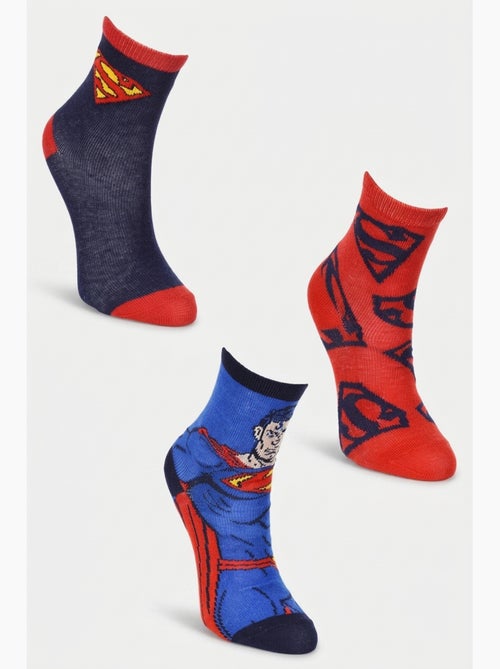 Lot 3 paires de chaussettes superman| licence officielle - Kiabi Lot 3 paires de chaussettes superman| licence officielle - Kiabi