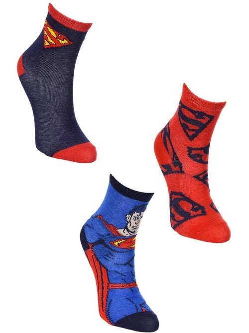 Lot 3 paires de chaussettes superman| licence officielle - Kiabi Lot 3 paires de chaussettes superman| licence officielle - Kiabi