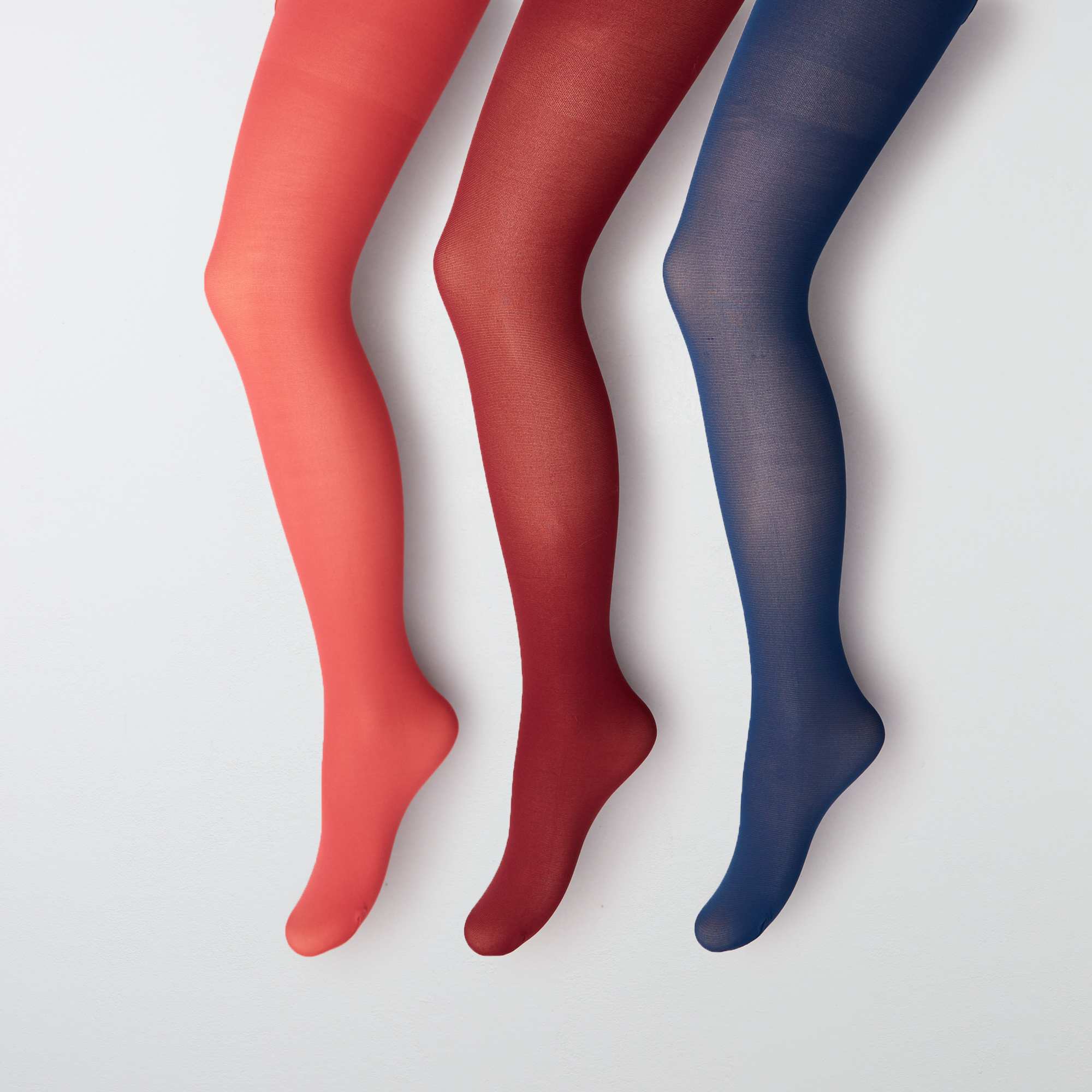 Pack 3 Paires Collants Fille CALZITALY - Microfibre Opaque 60 DEN - Made In Italy - Taille 2-14 Ans