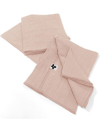 Lot 3 serviettes de table en gaze de coton