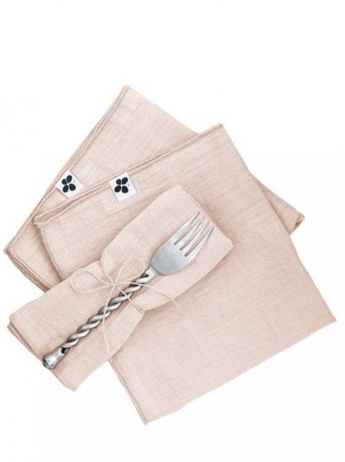 Lot 3 serviettes de table en gaze de coton - Kiabi Lot 3 serviettes de table en gaze de coton - Kiabi