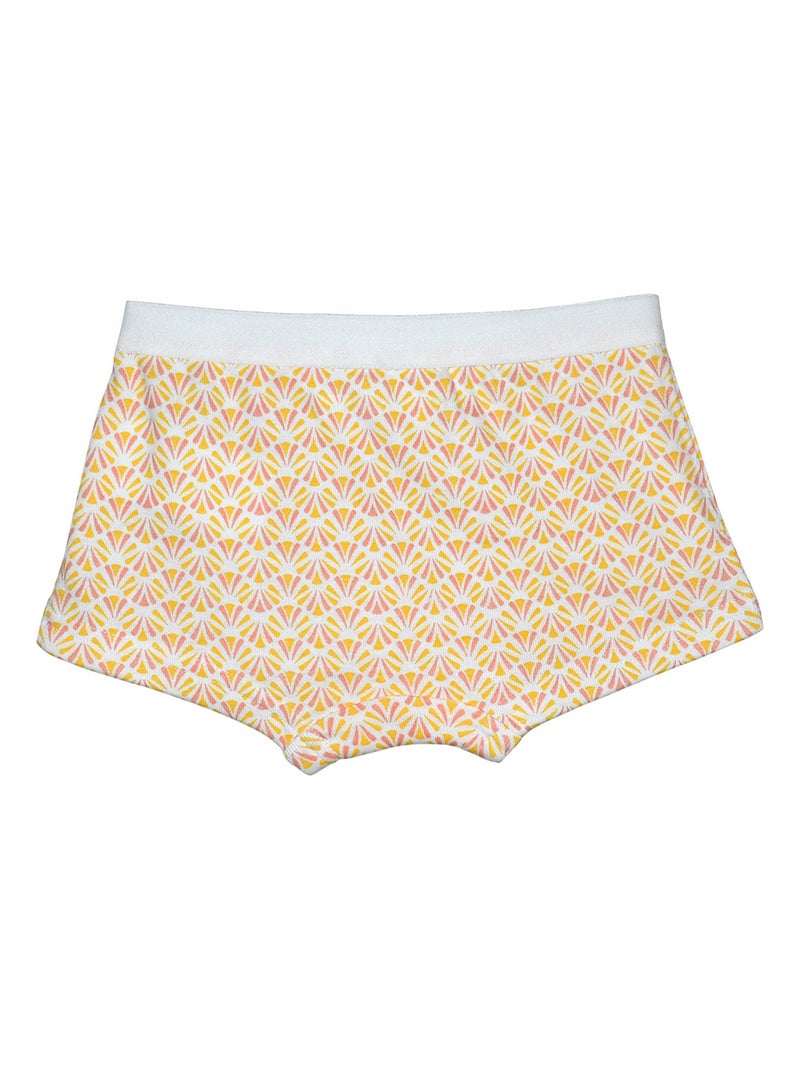 LOT 3 SHORTIES FILLE FLOURE Rose - Kiabi