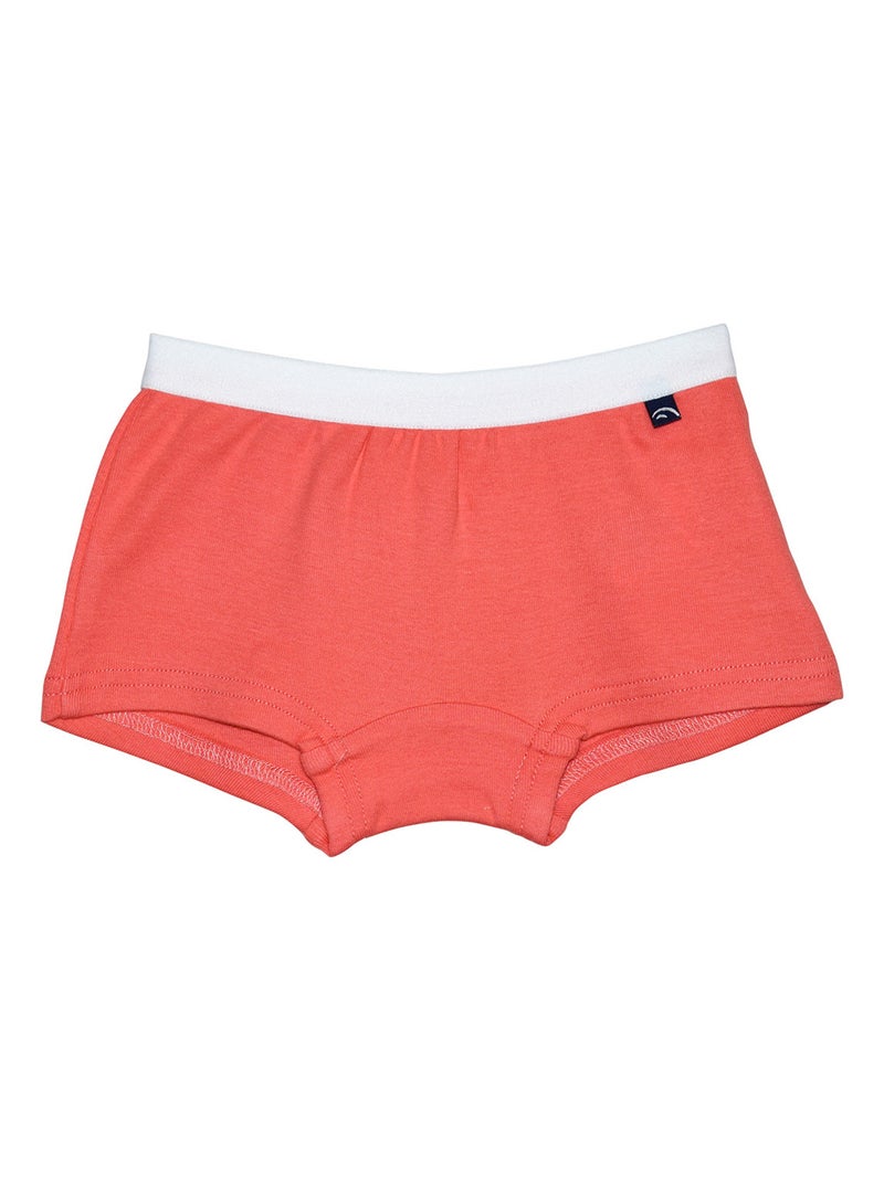 LOT 3 SHORTIES FILLE FLOURE Rose - Kiabi