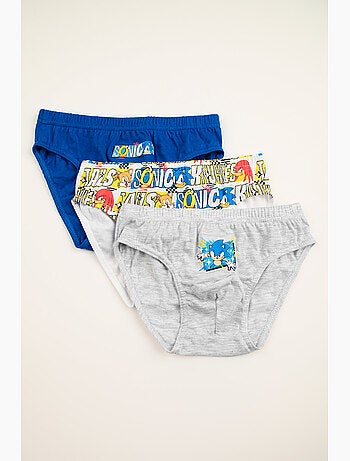 Lot 3 Slips Sonic Multicolore| Licence Officielle
